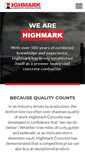 Mobile Screenshot of highmarkconcrete.com